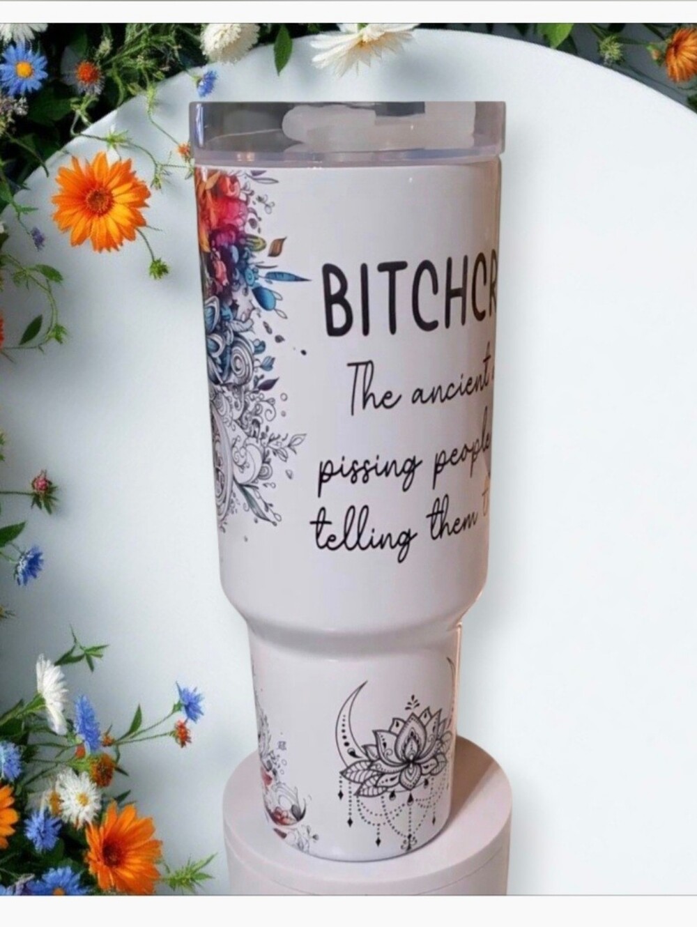 B*TCHCRAFT 40oz Traveler Tumbler 💜sale